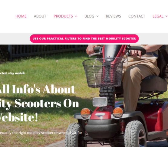 mobile scooter web design