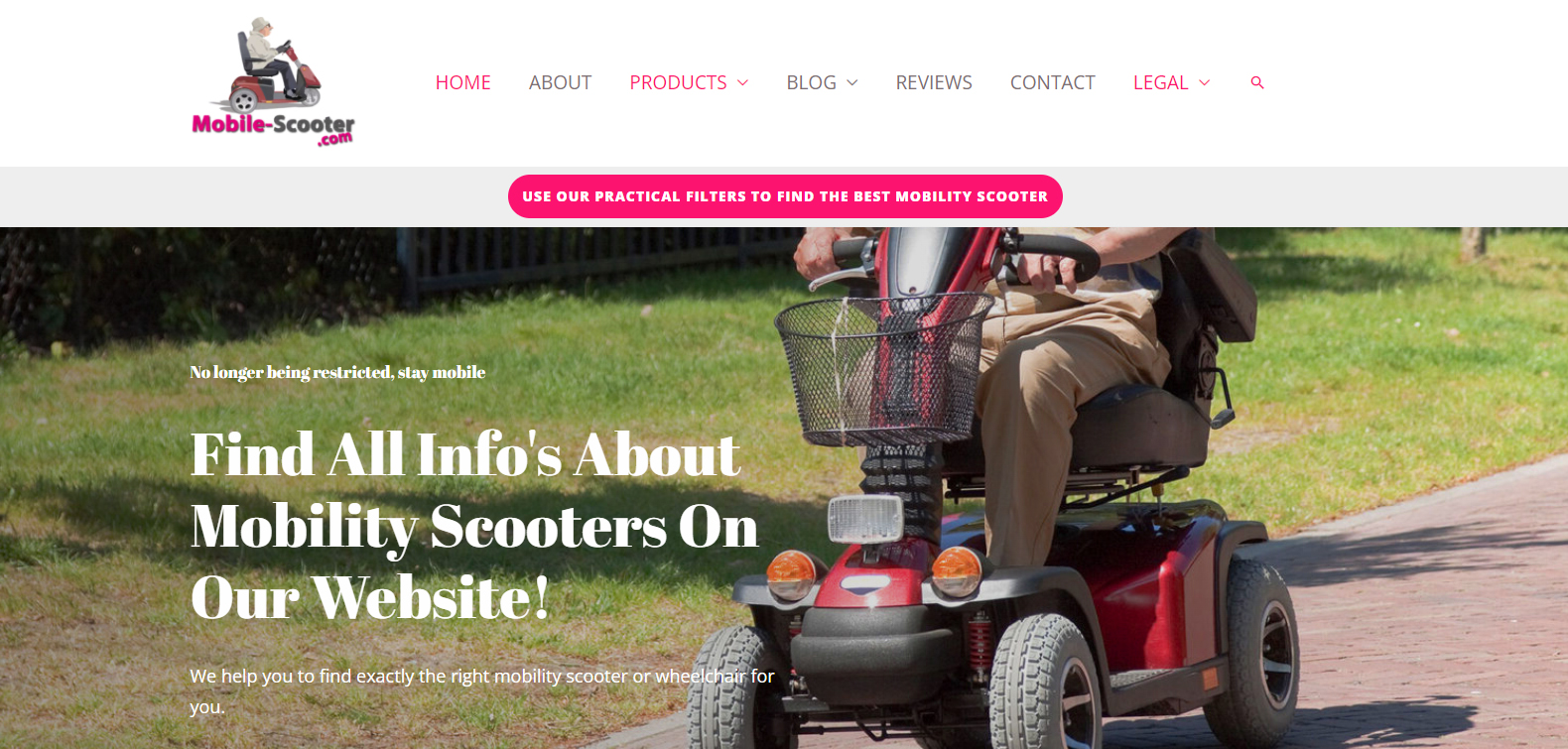 mobile scooter web design