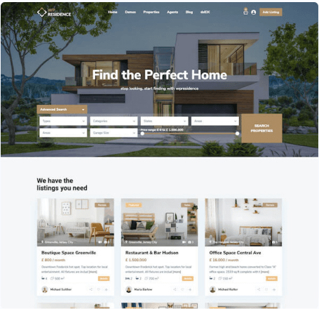 web design for real estate