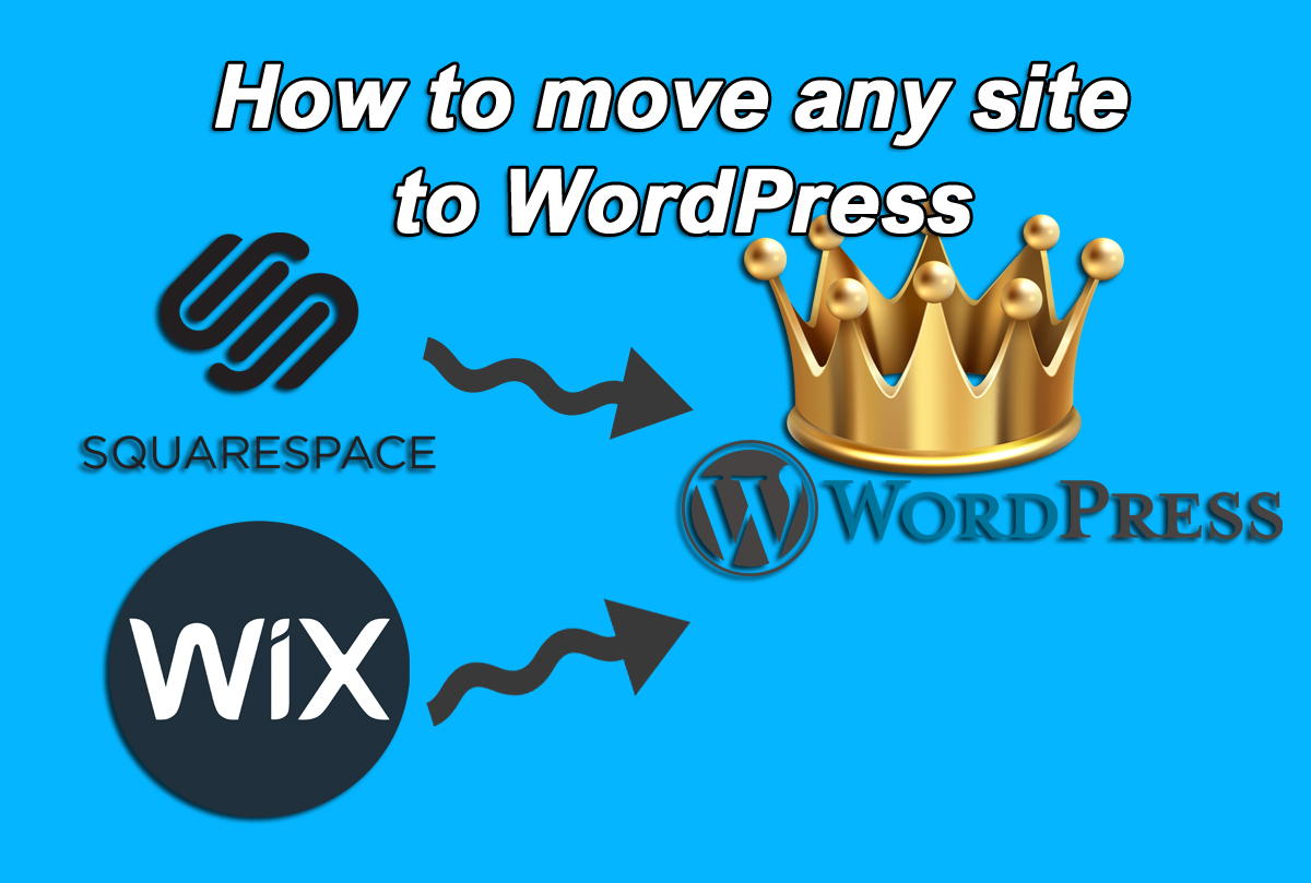 how to mova any site to wordpress