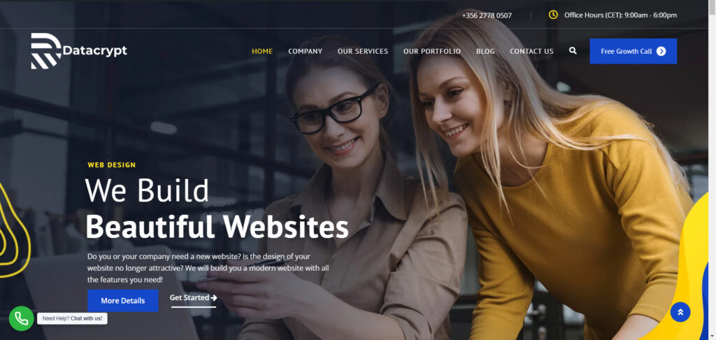 web design agency best front page